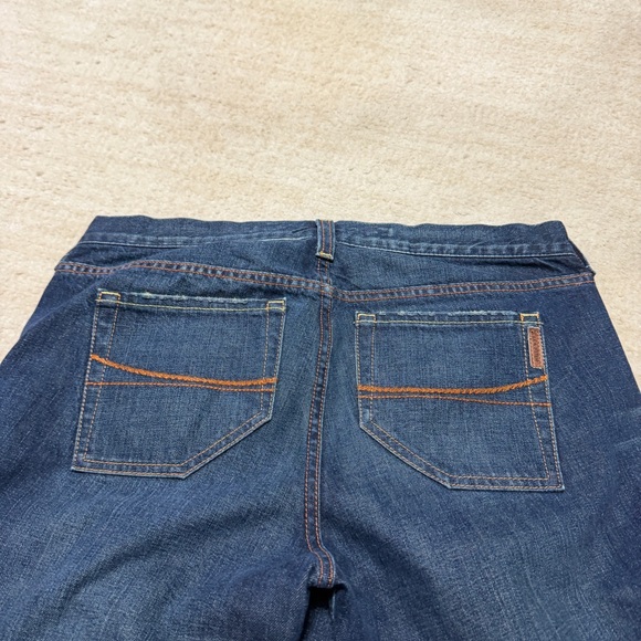 Ezra Fitch Jeans Dark Wash Distressed Flare Boot Cut Denim Y2K Women's 29 - Picture 8 of 9